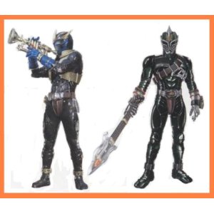 画像: 【ＮＥＷ】★仮面ライダーヒビキ・ビッグサイズソフビフィギュアインブリスター〜仮面ライダートドロキ出現編〜【全２種セット】