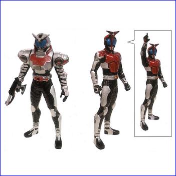 画像1: ≪06/8月・NEW≫★仮面ライダーカブト ビッグサイズソフビフィギュアインブリスター〜仮面ライダーカブトマスクドフォーム編〜【全２種】