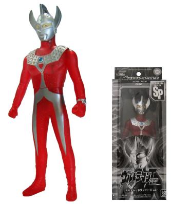 画像: 【06/12月・限定】★限定ソフビ　ウルトラマンタロウ　クリアレッドラメバージョン